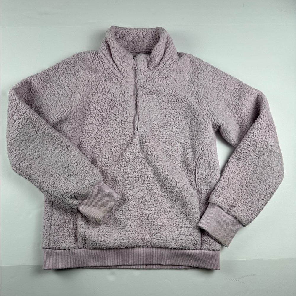 Athleta Girl Lavender Sherpa Pullover